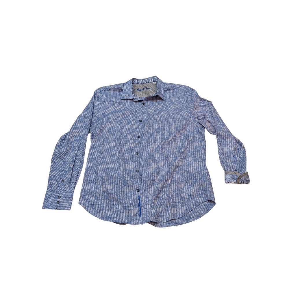 Robert Graham Geometric Button Up Shirt Men XL Classic Fit Long Sleeve‎